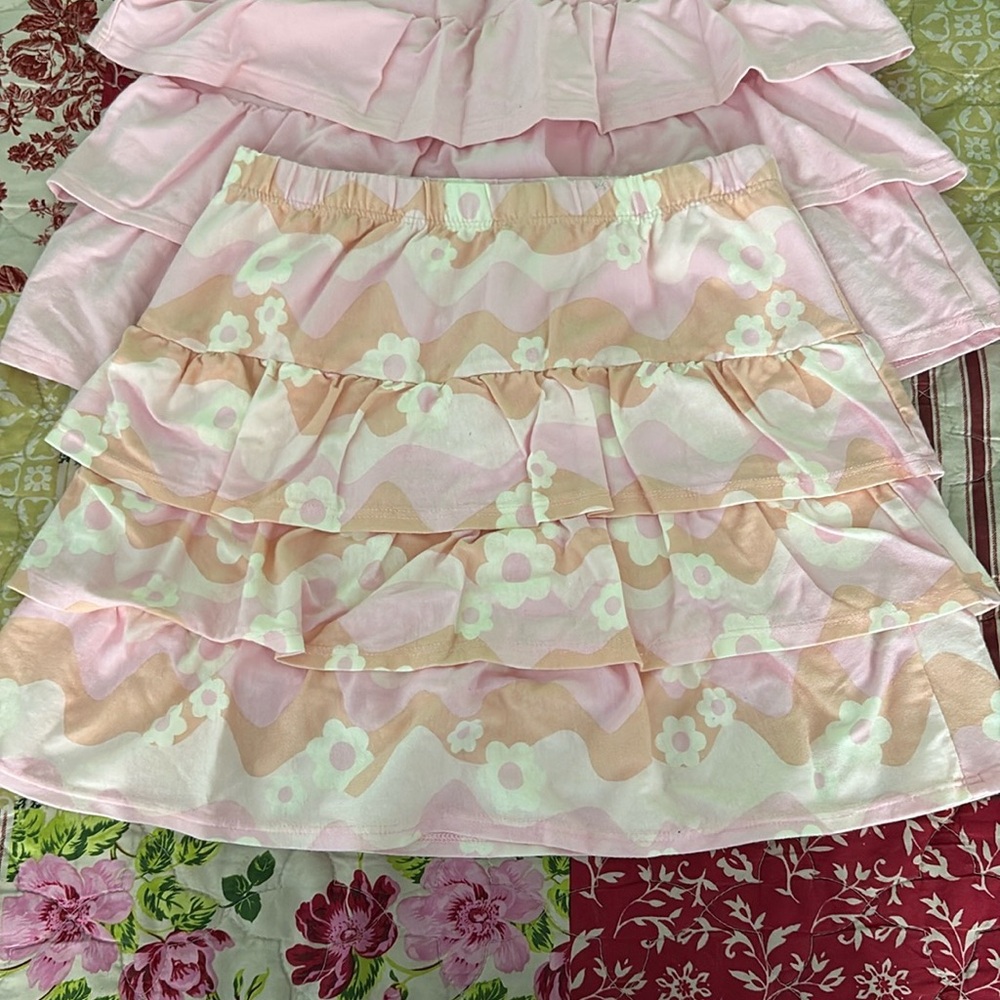 Pink Floral Ruffle Kids Dress